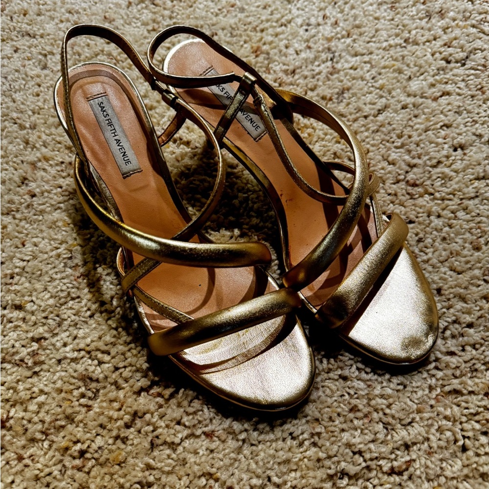 Gold shoes size 7.5-8